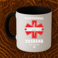 Emotional Support Husband Do Not Pet Mug