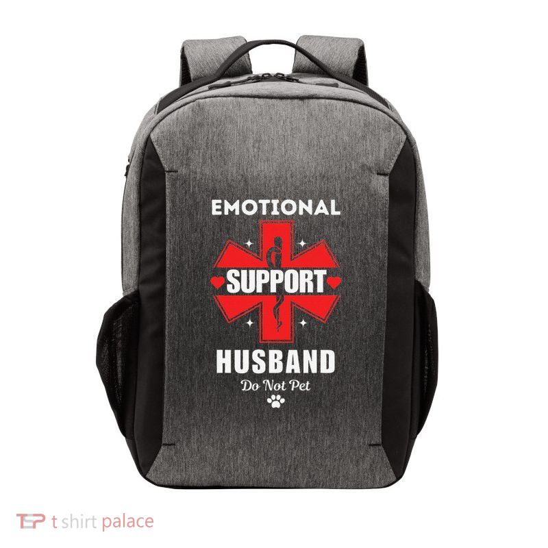 Emotional Support Husband Do Not Pet Vector Backpack