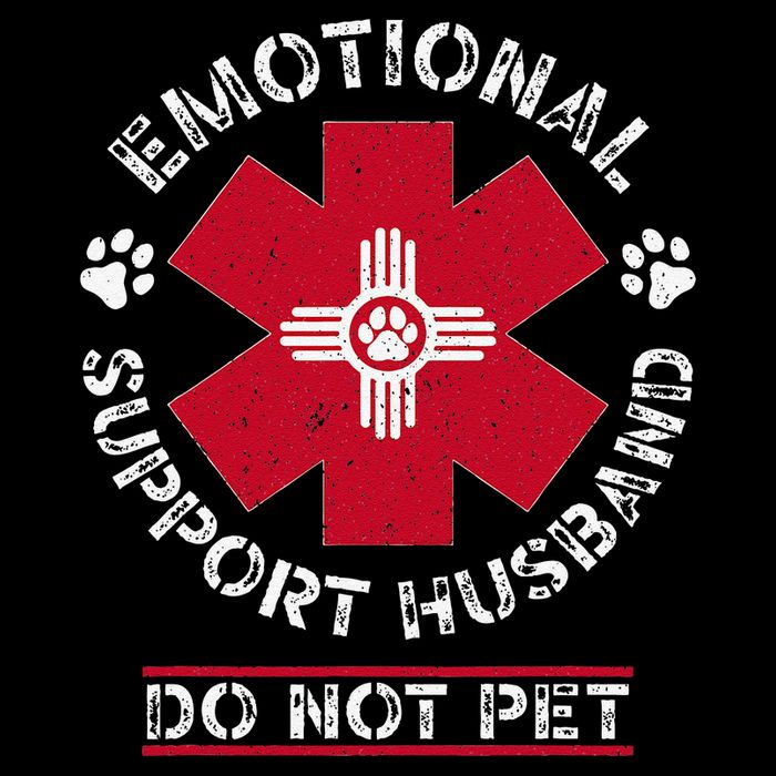 Emotional Support Husband Do Not Pet 7-Panel Snapback Hat