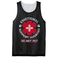 Emotional Support Husband Do Not Pet Mesh Reversible Basketball Jersey Tank