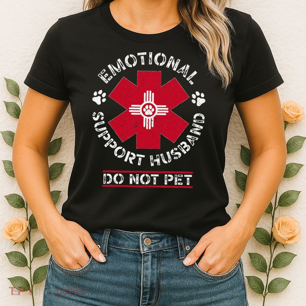 Emotional Support Husband Do Not Pet Womens T-Shirt