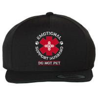 Emotional Support Husband Do Not Pet Wool Snapback Cap