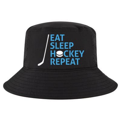 Eat Sleep Hockey Repeat Cool Comfort Performance Bucket Hat