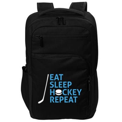 Eat Sleep Hockey Repeat Impact Tech Backpack