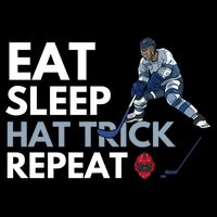 Eat Sleep Hat Trick Repeat Funny Soccer Hockey Design Gift Bucket Hat