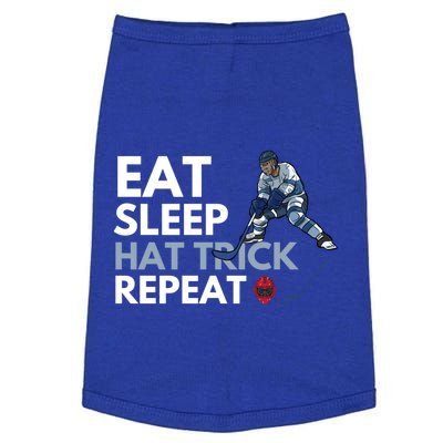 Eat Sleep Hat Trick Repeat Funny Soccer Hockey Design Gift Doggie Tank