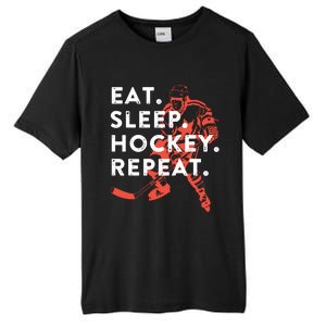 Eat Sleep Hockey Repeat Tall Fusion ChromaSoft Performance T-Shirt