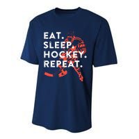 Eat Sleep Hockey Repeat Performance Sprint T-Shirt