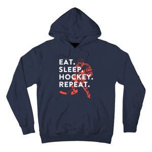 Eat Sleep Hockey Repeat Tall Hoodie