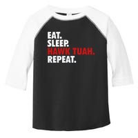 Eat Sleep Hawk Tuah Repeat Toddler Fine Jersey T-Shirt