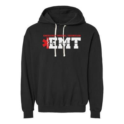 Emergency Service Heartbeat Paramedic Medical Gift Garment-Dyed Fleece Hoodie