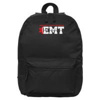 Emergency Service Heartbeat Paramedic Medical Gift 16 in Basic Backpack
