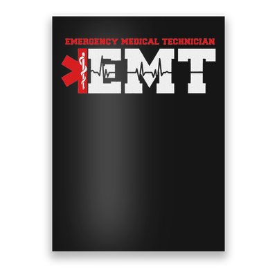 Emergency Service Heartbeat Paramedic Medical Gift Poster