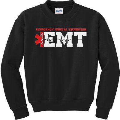Emergency Service Heartbeat Paramedic Medical Gift Kids Sweatshirt