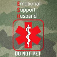 Emotional Support Husband Do Not Pet Legacy Tie Dye Trucker Hat