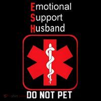 Emotional Support Husband Do Not Pet Tall T-Shirt