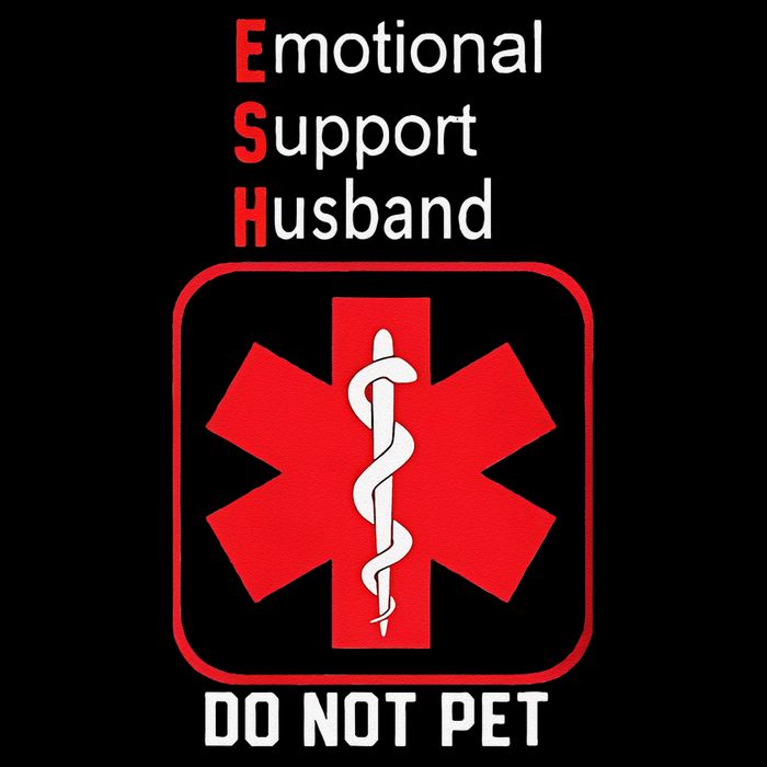 Emotional Support Husband Do Not Pet 7-Panel Snapback Hat