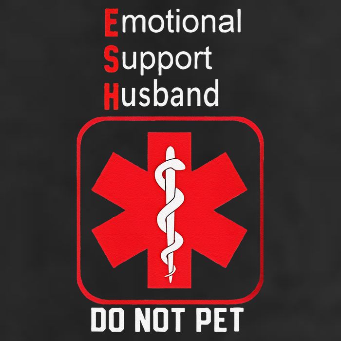 Emotional Support Husband Do Not Pet 12oz Stainless Steel Coffee Mug