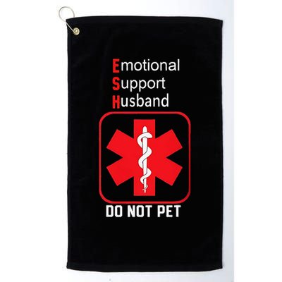 Emotional Support Husband Do Not Pet Golf Towel