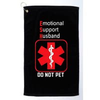 Emotional Support Husband Do Not Pet Golf Towel