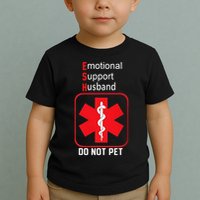 Emotional Support Husband Do Not Pet Toddler T-Shirt