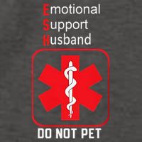 Emotional Support Husband Do Not Pet Vector Backpack