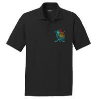 Eat Sleep Hockey Repeat Funny Hockey Player PosiCharge RacerMesh Polo