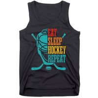 Eat Sleep Hockey Repeat Funny Hockey Player Tank Top