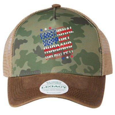 Emotional Support Husband Do Not Pet Funny Husband Legacy Tie Dye Trucker Hat