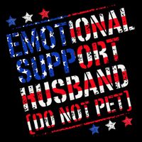 Emotional Support Husband Do Not Pet Funny Husband 7-Panel Snapback Hat