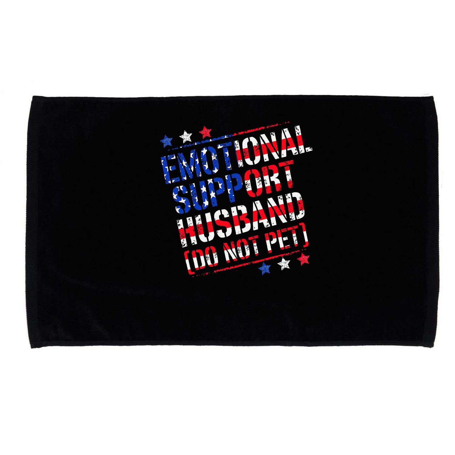 Emotional Support Husband Do Not Pet Funny Husband Microfiber Hand Towel
