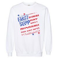 Emotional Support Husband Do Not Pet Funny Husband Garment-Dyed Sweatshirt