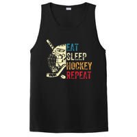 Eat Sleep Hockey Repeat Ice Hockey Retro Vintage PosiCharge Competitor Tank