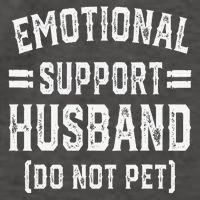 Emotional Support Husband Do Not Pet Vector Backpack