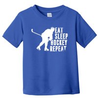 Eat Sleep Hockey Repeat Funny Ice Hockey Lover Gift Toddler T-Shirt