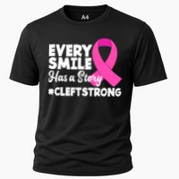 Every Smile Has A Story Cleft Lip And Palate Awareness Great Gift Cooling Performance Crew T-Shirt