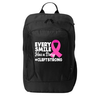 Every Smile Has A Story Cleft Lip And Palate Awareness Great Gift City Backpack