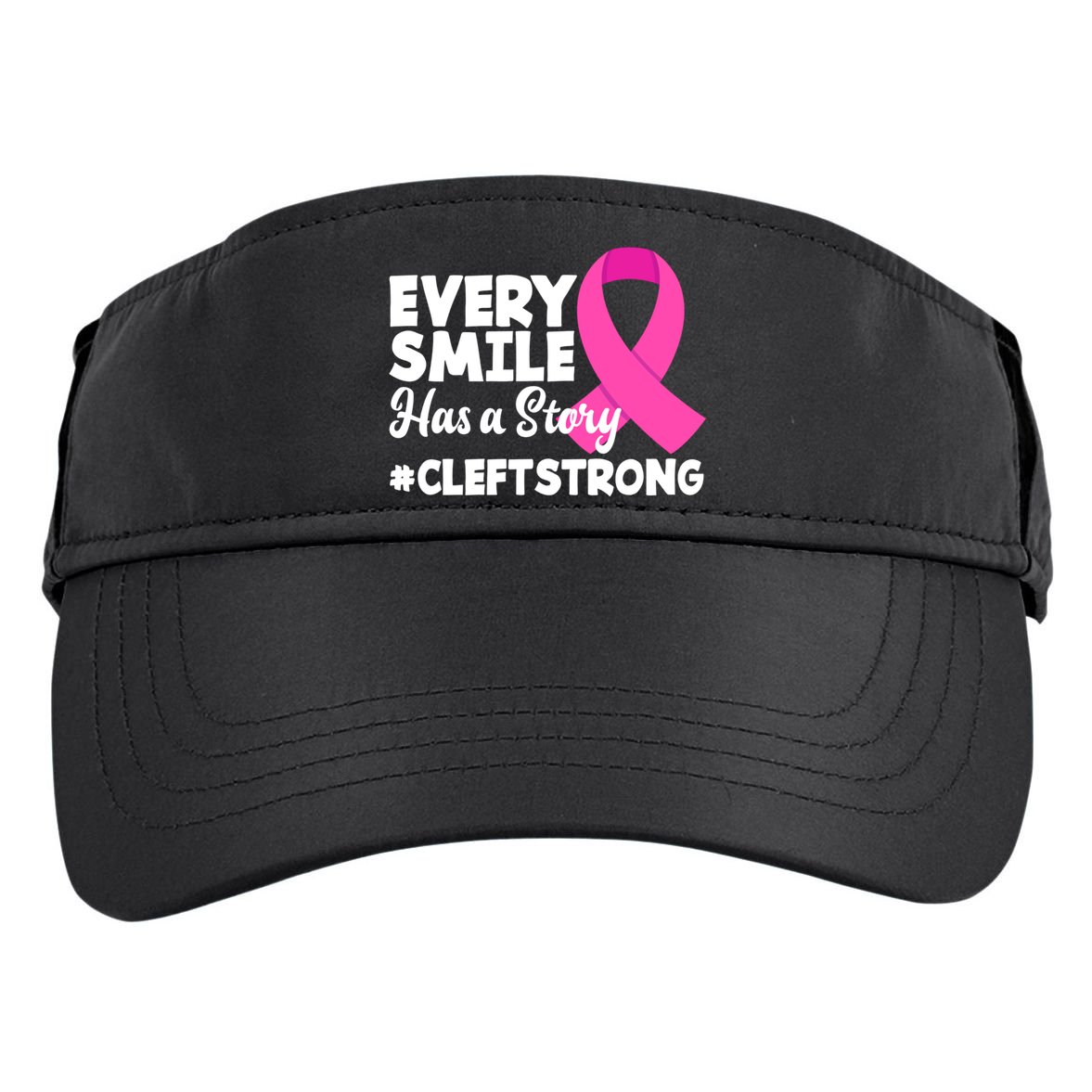 Every Smile Has A Story Cleft Lip And Palate Awareness Great Gift Adult Drive Performance Visor