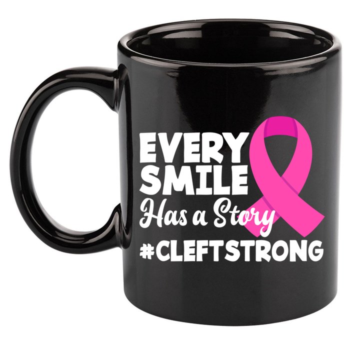 Every Smile Has A Story Cleft Lip And Palate Awareness Great Gift 11oz C Handle Ceramic Mug