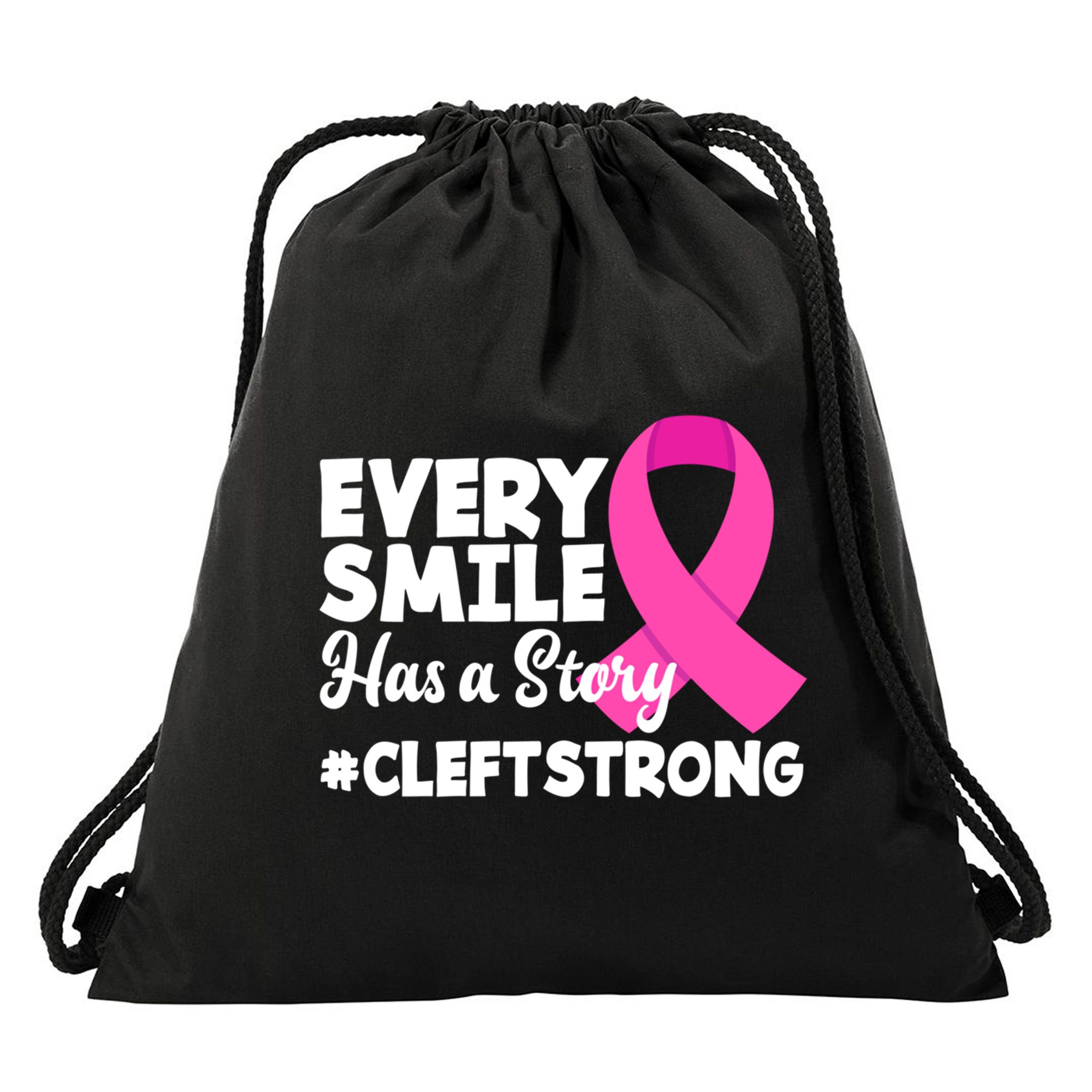 Every Smile Has A Story Cleft Lip And Palate Awareness Great Gift Drawstring Bag