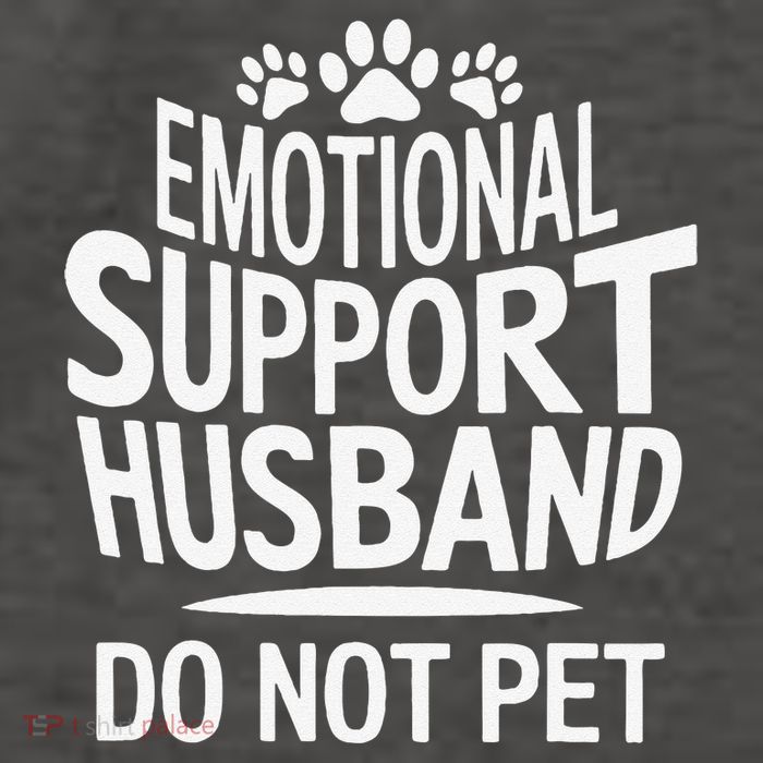 Emotional Support Husband Do Not Pet Funny Marriage Quote Vector Backpack
