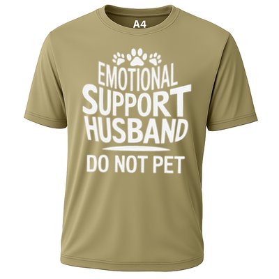 Emotional Support Husband Do Not Pet Funny Marriage Quote Performance Shirt