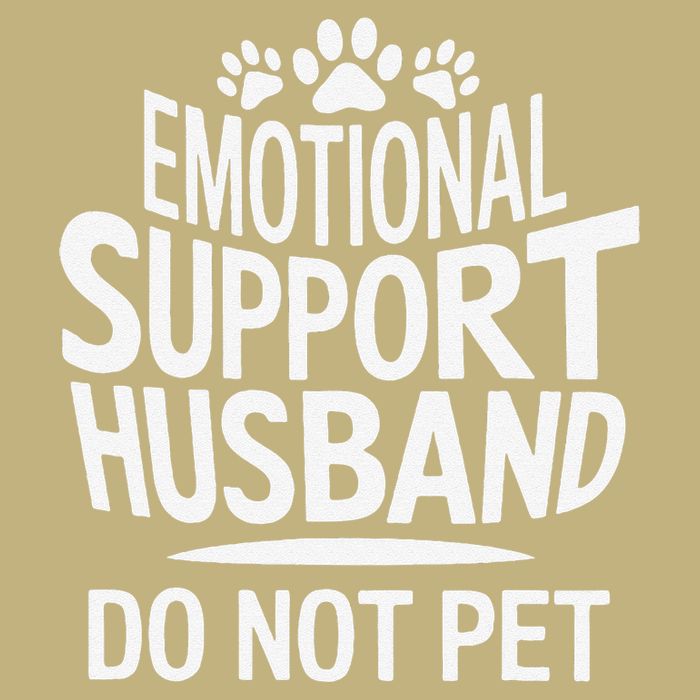 Emotional Support Husband Do Not Pet Funny Marriage Quote Cooling Performance Crew T-Shirt