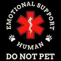 Emotional Support Husband Do Not Pet 7-Panel Snapback Hat