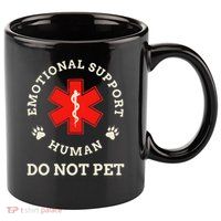 Emotional Support Husband Do Not Pet 11oz C Handle Ceramic Mug