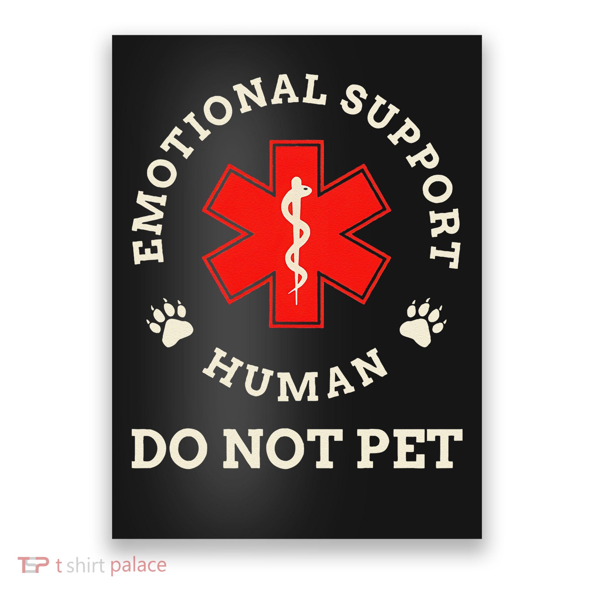 Emotional Support Husband Do Not Pet Poster