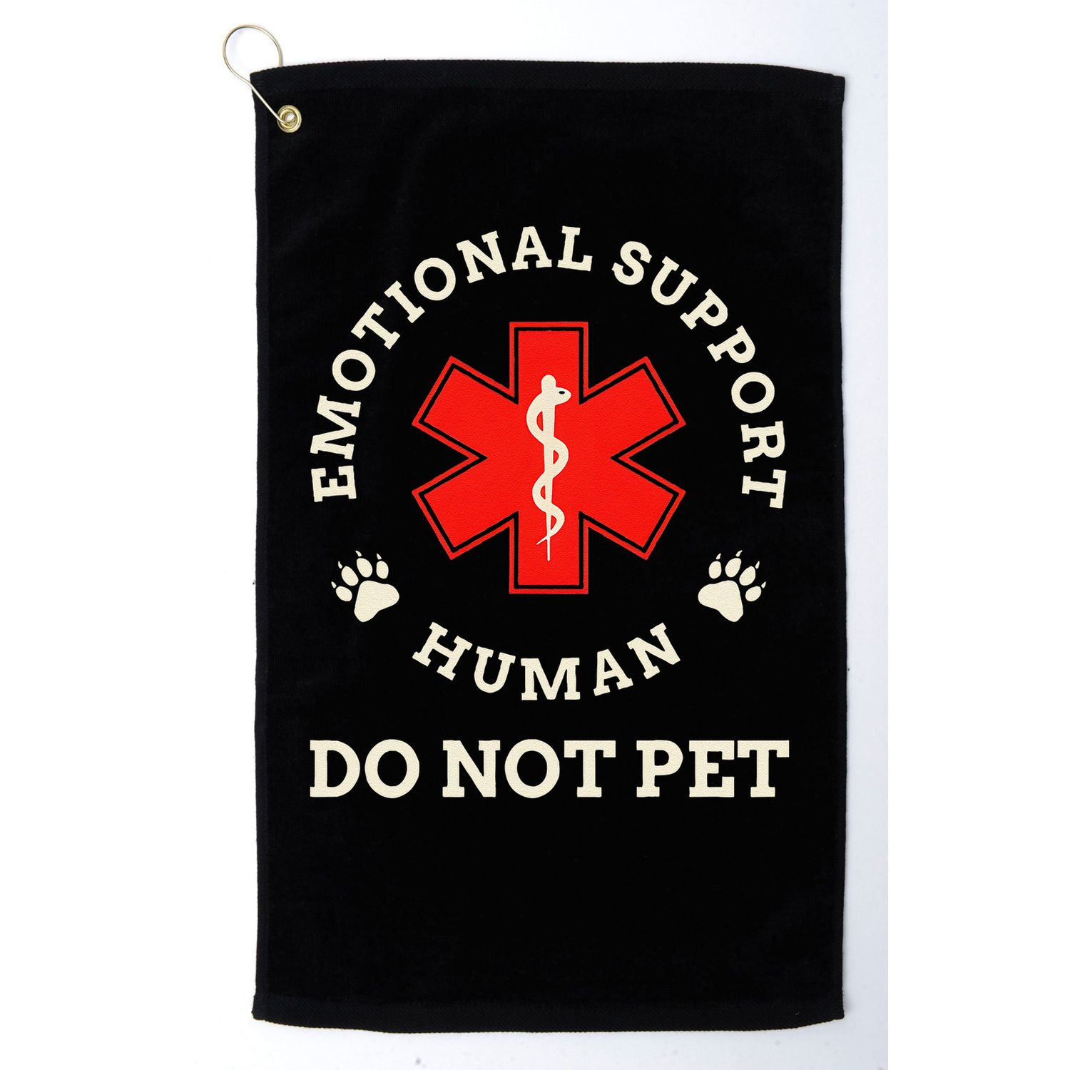 Emotional Support Husband Do Not Pet Golf Towel