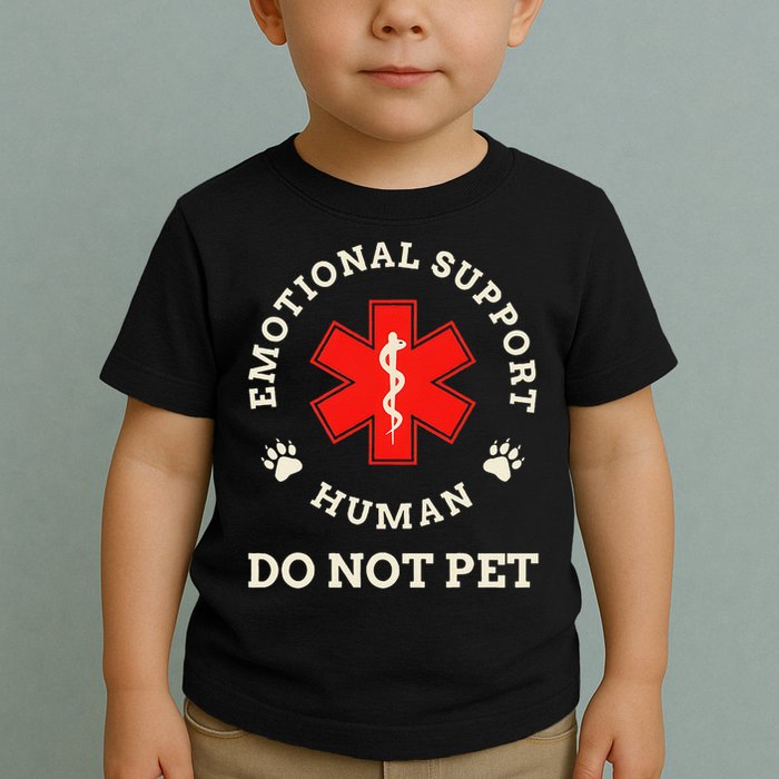 Emotional Support Husband Do Not Pet Toddler T-Shirt