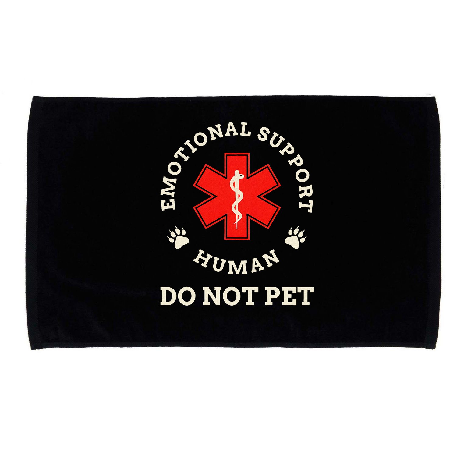 Emotional Support Husband Do Not Pet Microfiber Hand Towel