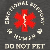 Emotional Support Husband Do Not Pet Vector Backpack